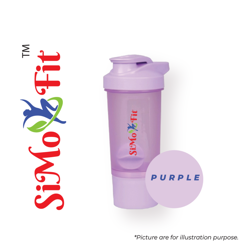 SIMOFIT Protein Shaker 2-in-1 with Storage Box