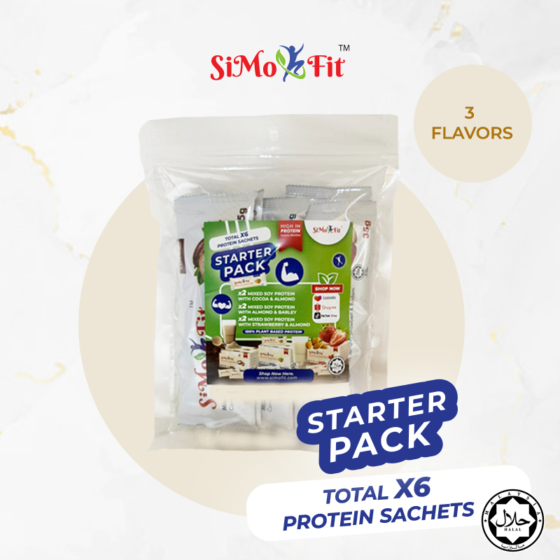 SIMOFIT Starter Pack with 6 sachets in 3 delicious flavours